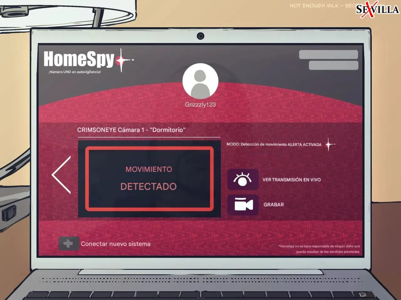 Camara espia en el "Dormitorio" ...!!!